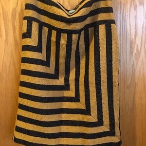 Anthropologie Striped pencil skirt